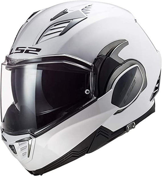 LS2 Helmets Valiant II Modular Helmet Sold Gloss White